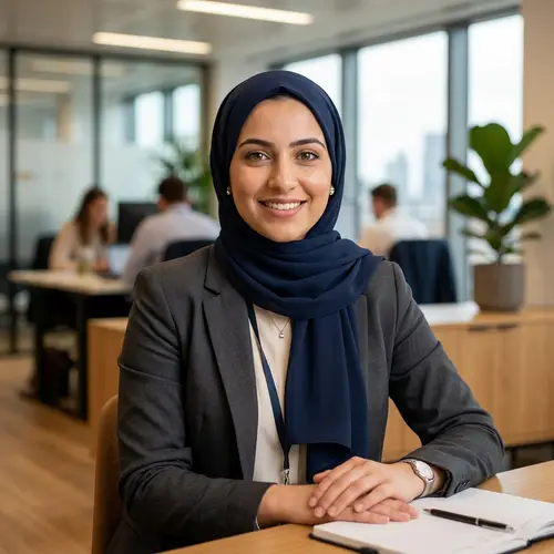 AI Headshot Photography with Hijab