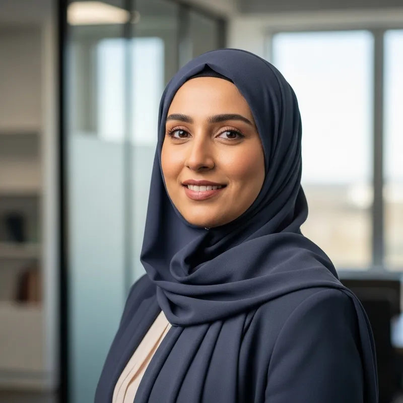 AI Headshot Photography with Hijab