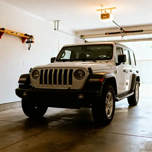 Vehicle Parked in Home Garage