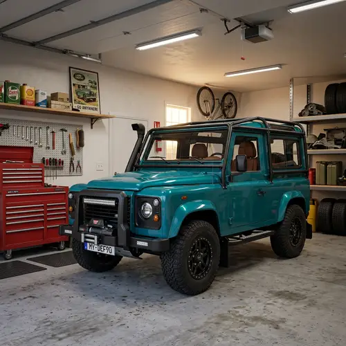 Vehicle Parked in Home Garage