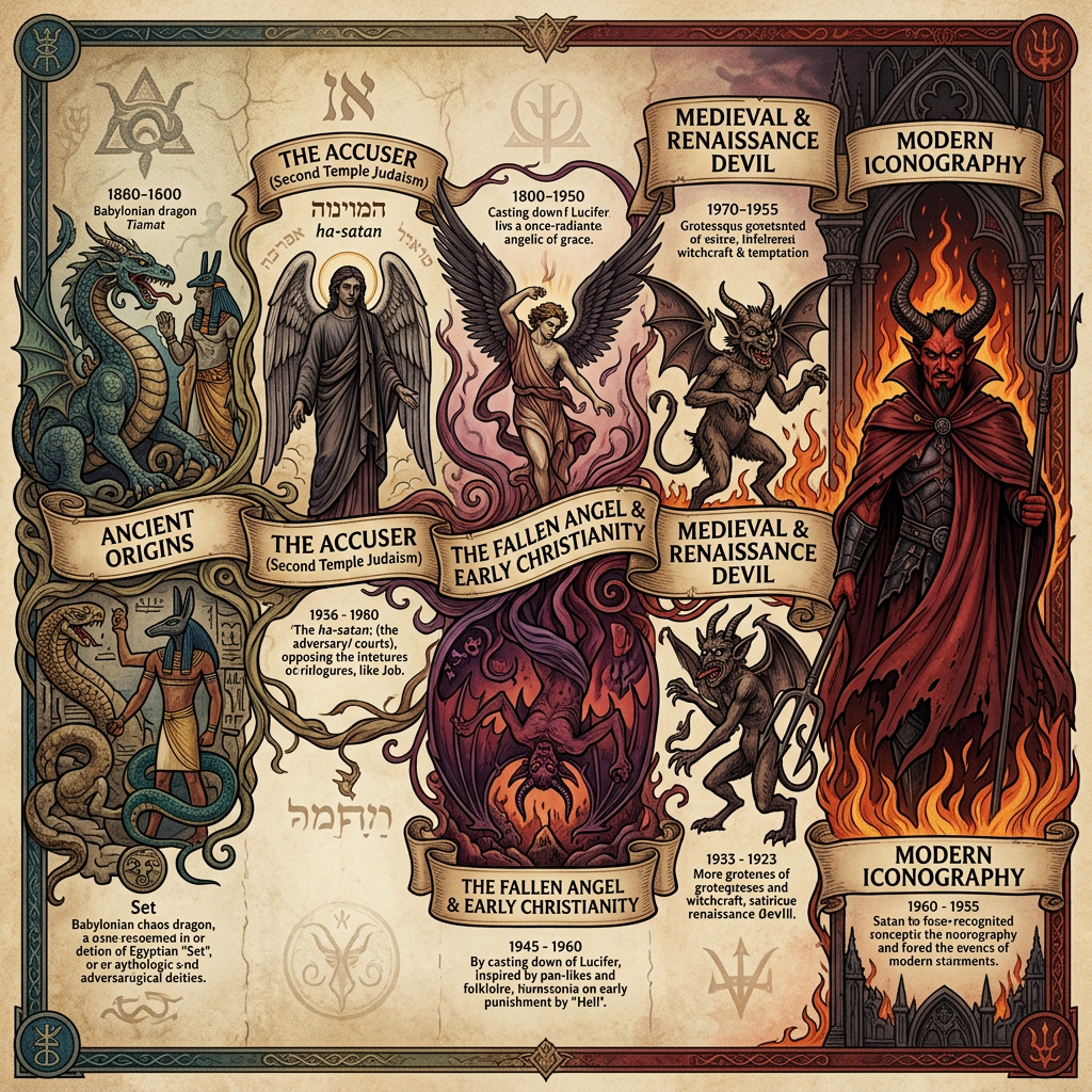 Satan Origin & Evolution: A Visual Journey | AI Art Generator | Easy-Peasy.AI