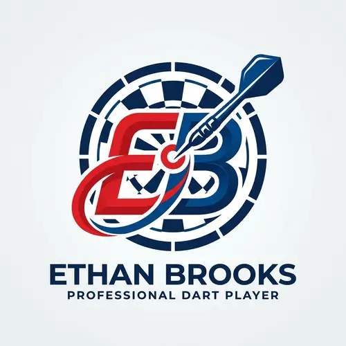 Logo Design for Dart Player with Initials E B
