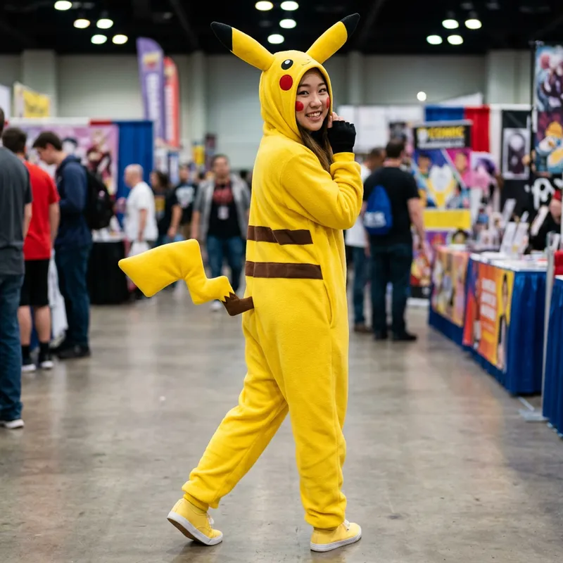 Pikachu Costume Model | Female Pikachu Cosplay Dress