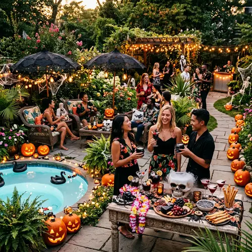 Summer Halloween Garden Party Ideas