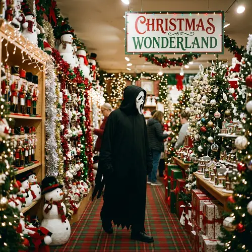 Ghostface Spotted in Christmas Store