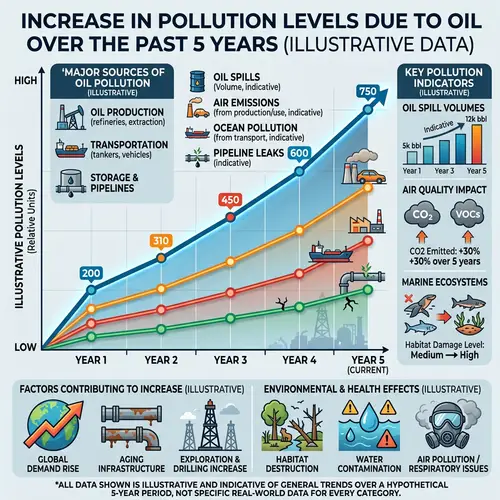 Pollution Levels Increase due to Oil over Past 5 Years