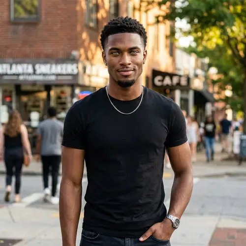 Stylish African American Young Man Photo