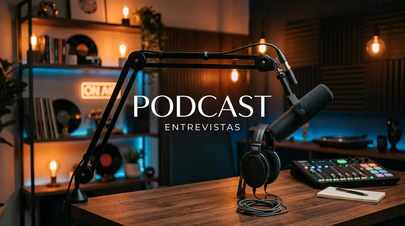Cinematic Podcast Studio Setup - Perfect for Interviews Cinematic Podcast Studio Setup - Perfect for Interviews