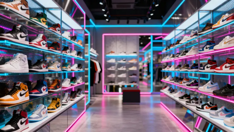 Stylish Sneakers Shop with Diverse Brands