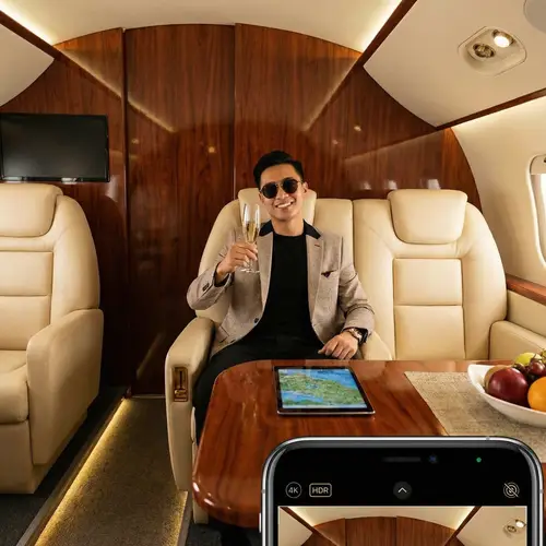 Luxurious Life Aboard a Private Jet