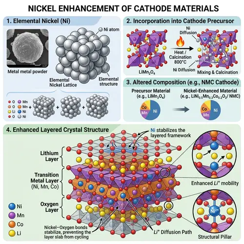 Enhancing Electrochemical Properties with Nickel: Composition & Structure
