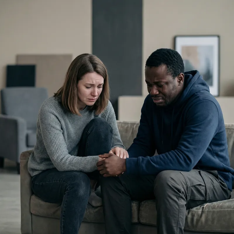 Sad Couple: Expressing Distress Together Sad Couple: Expressing Distress Together