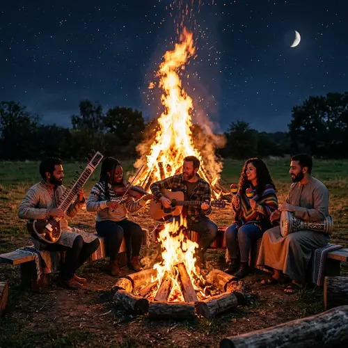 Fuego y Música: A Night of Harmony by the Fire