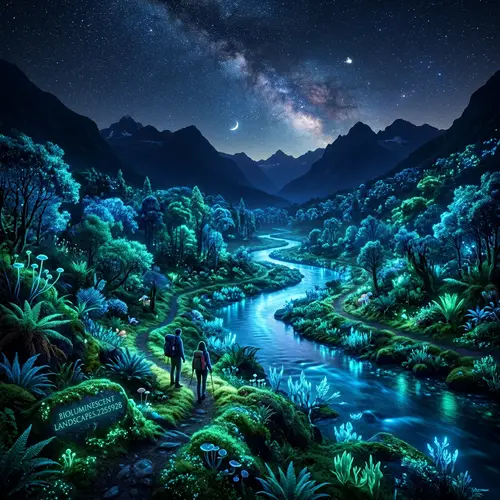 Bioluminescent Landscapes: Nature's Glowing Wonders