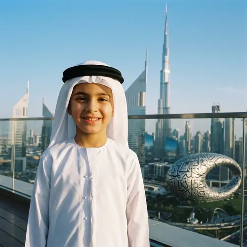 Dubai Traditional Dress for Boys: Emirati Thobe