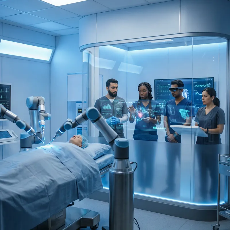 Futuristic Robotic Surgery Scene | Advanced Facility