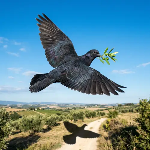 Noire Colombe: A Symbol of Peace in Flight