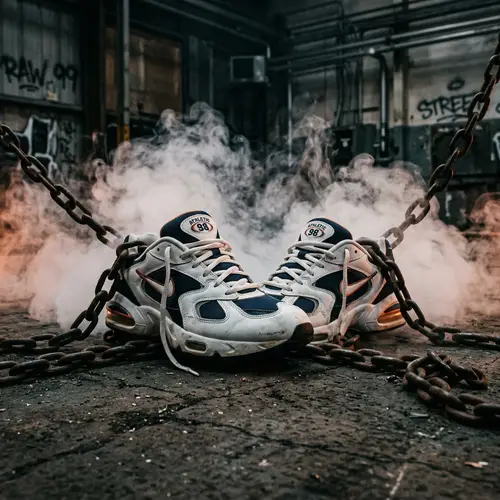 Nike Air Max 98 Smoke and Chains Athletic Shoes