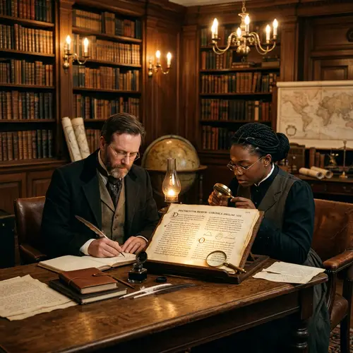 Primary Source Exploration in a Classic Library Setting