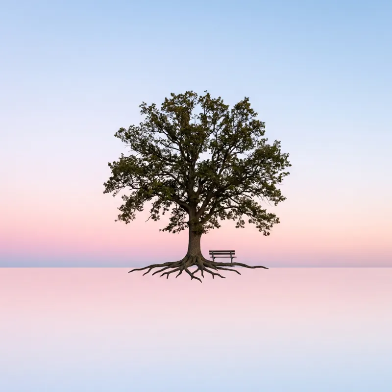 Seeking Safety in Nature | Symbolic Oak Tree Image