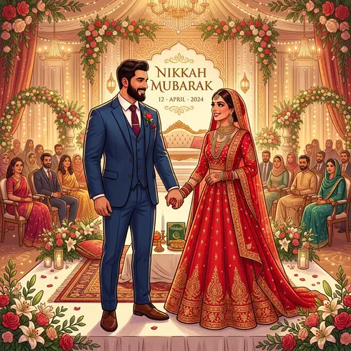 Nikkah Mubarak Wedding Ceremony 12-April-2024