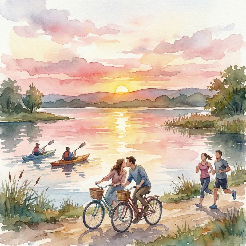 Serene Morning Moment on a Calm Lake Serene Morning Moment on a Calm Lake