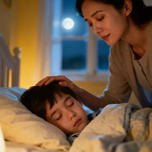 Mother's Prayer: Love and Peace at Night