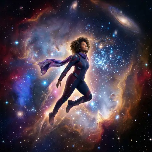Celestial Black Woman: Empowerment in the Cosmos