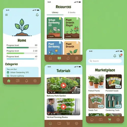 Urban Gardening App - User-Friendly & Interactive Interface