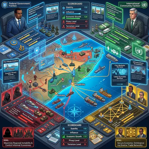 Future of Somalia's Economy: Wargame of Factions for Stability & Growth