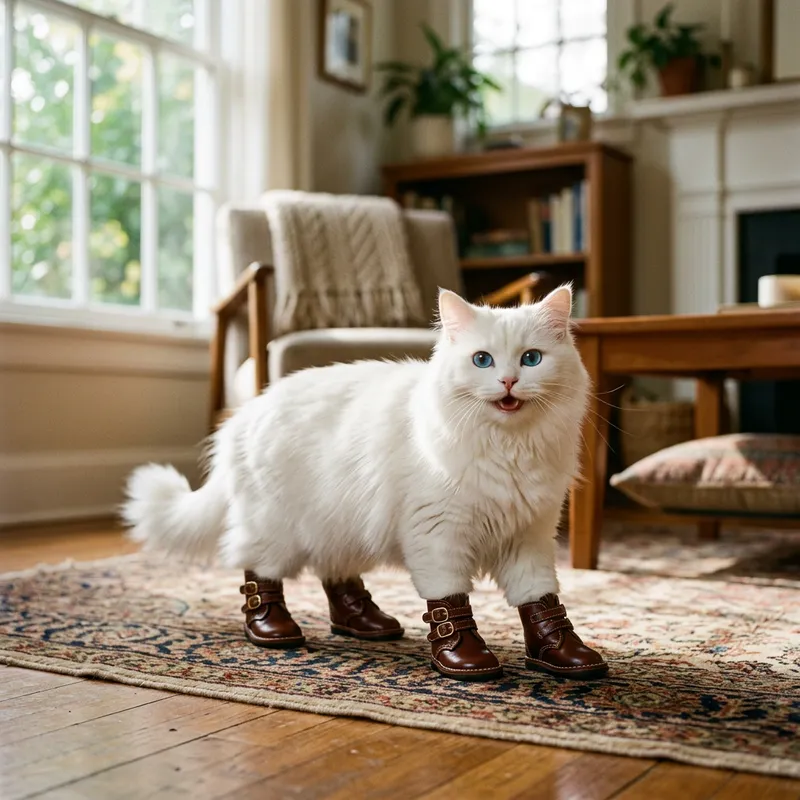 Cat Wearing Boots: Elegant & Cute