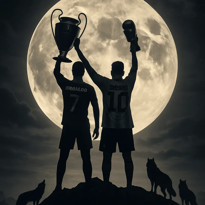 Ronaldo and Messi: Champions of Football Art