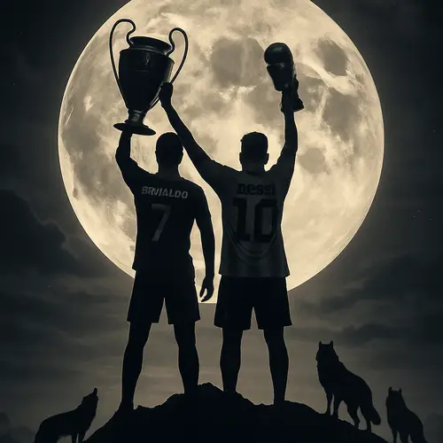 Ronaldo and Messi: Champions of Football Art