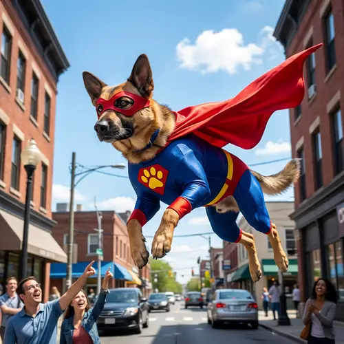 Superhero Dog: A Canine with Powers to Help and Protect