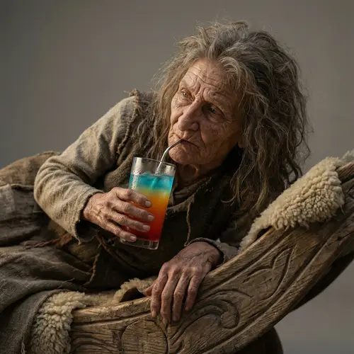 Baba Yaga: Hyperrealistic Art Illustration