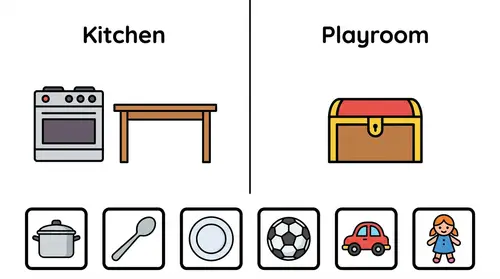 Fun Educational Worksheet for Autistic Children