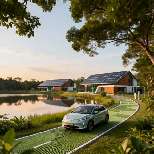 Sustainable Buildings with Solar Panels and Electric Vehicles