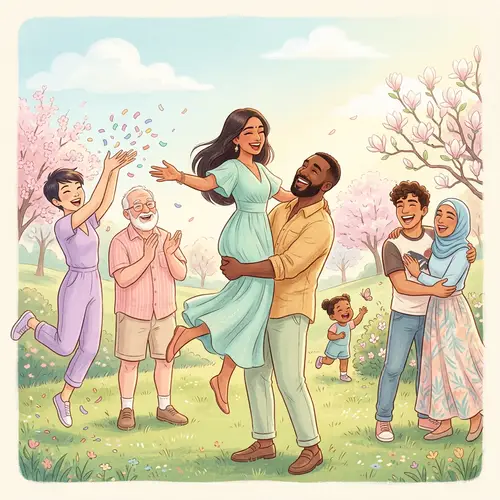 Joyful Diversity: Expressions of Happiness in Pastel Colors