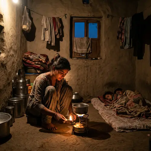 Struggles of Life in a Dimly Lit Home