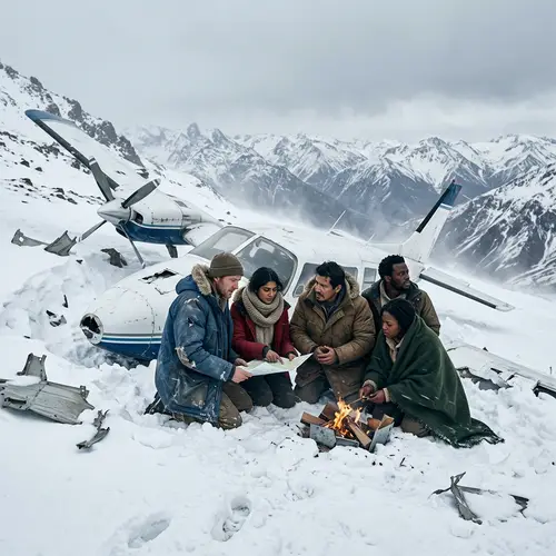 Survival in Andes: Chilling Visual of Resilience and Unity