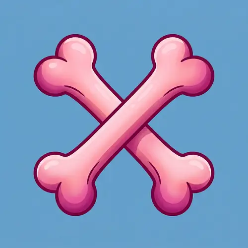 Cartoon Ham Bones X | Playful Illustration