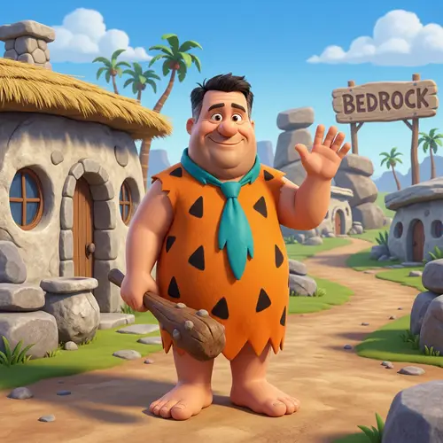 Darcy Williamson as Fred Flintstone Costume | Cartoon Character Cosplay