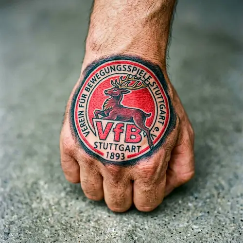 Intricately Inked VfB Stuttgart Tattoo Design