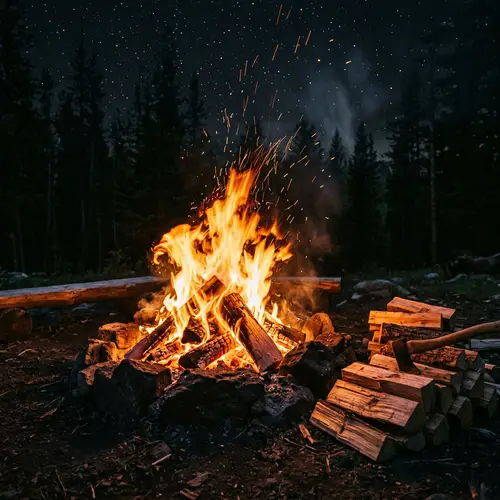 Intense Blaze Fire Image | Fierce Flames in Orange, Red, Yellow