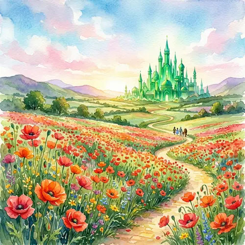 Emerald City Watercolor Art