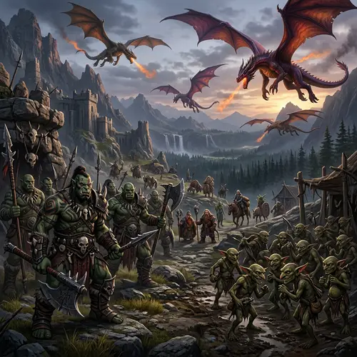 Orcs, Goblins, and Dragons: A Fantastical Tapestry