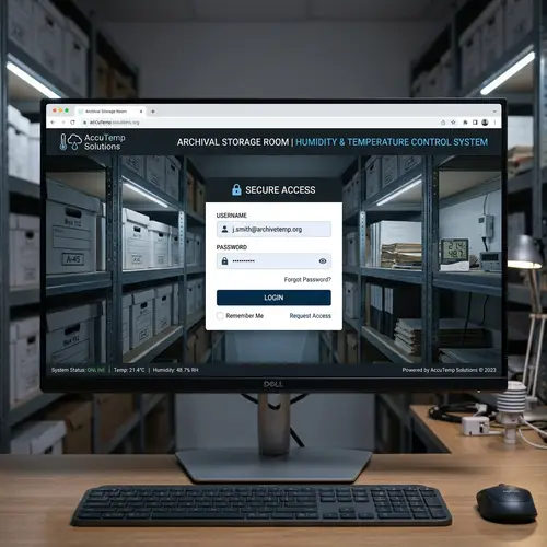 Archive Storage Room Temperature Humidity Control System Login