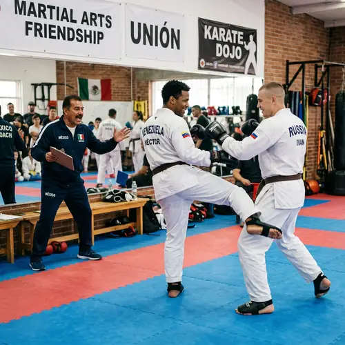 Venezuelan vs. Russian: Martial Arts Match Supported by Mexican