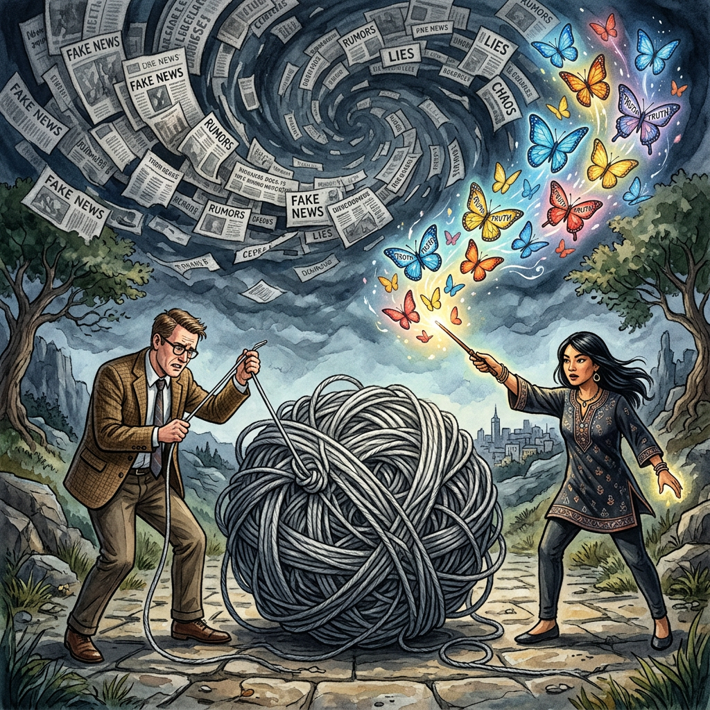 Exploring Misinformation: Decoding the Truth | AI Art Generator