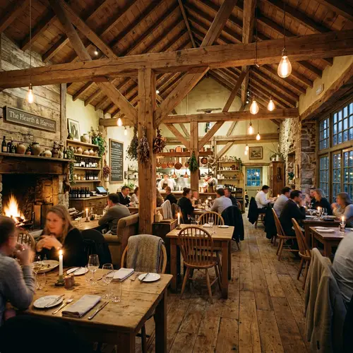 Cozy Chess-Themed Restaurant with Rustic Ambiance